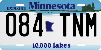 MN license plate 084TNM