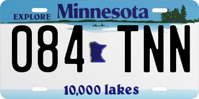 MN license plate 084TNN