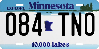 MN license plate 084TNO