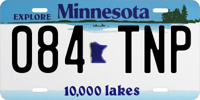 MN license plate 084TNP