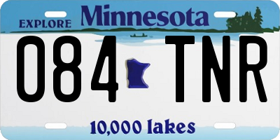 MN license plate 084TNR