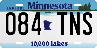 MN license plate 084TNS