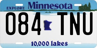 MN license plate 084TNU