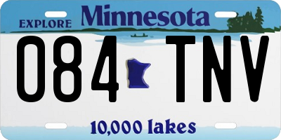 MN license plate 084TNV