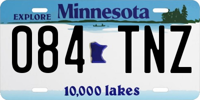 MN license plate 084TNZ