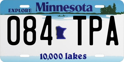 MN license plate 084TPA