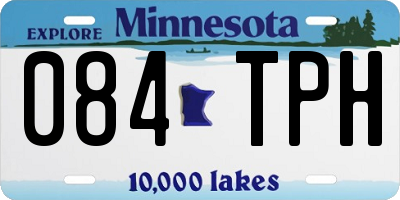 MN license plate 084TPH