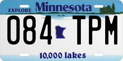 MN license plate 084TPM