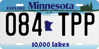MN license plate 084TPP