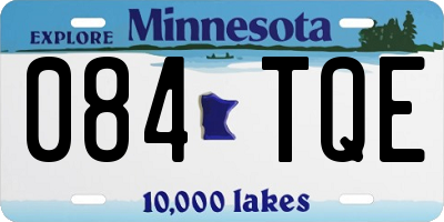 MN license plate 084TQE