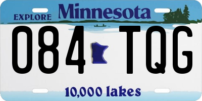 MN license plate 084TQG