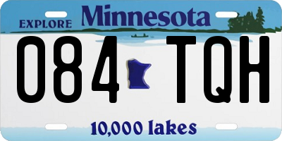 MN license plate 084TQH