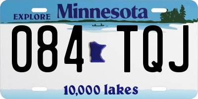 MN license plate 084TQJ