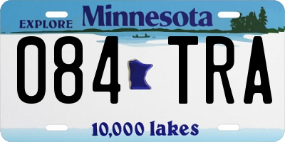MN license plate 084TRA