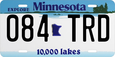 MN license plate 084TRD