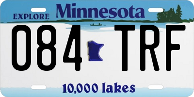 MN license plate 084TRF