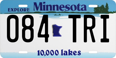 MN license plate 084TRI