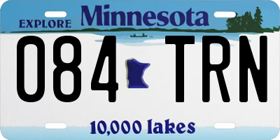 MN license plate 084TRN