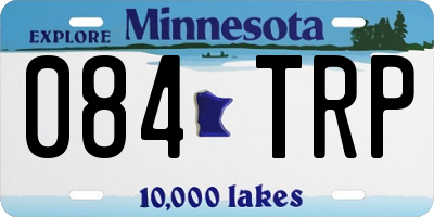 MN license plate 084TRP