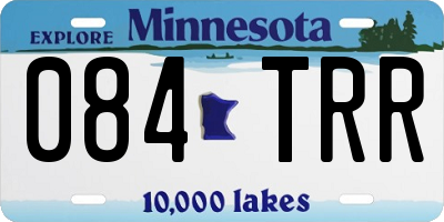 MN license plate 084TRR