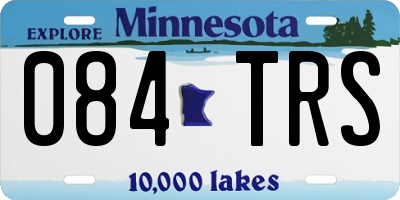 MN license plate 084TRS