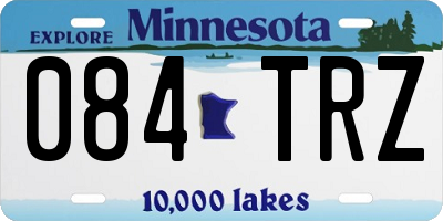 MN license plate 084TRZ
