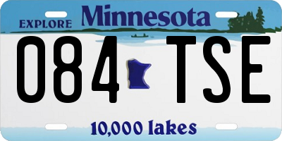 MN license plate 084TSE