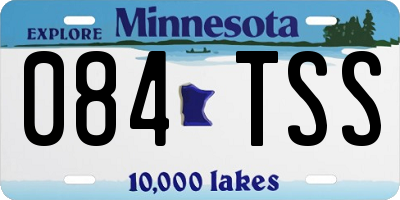 MN license plate 084TSS