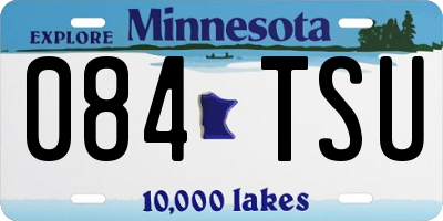 MN license plate 084TSU