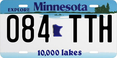 MN license plate 084TTH