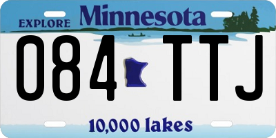 MN license plate 084TTJ