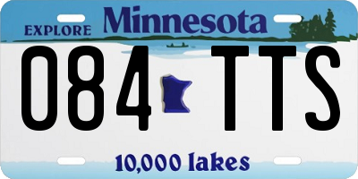 MN license plate 084TTS