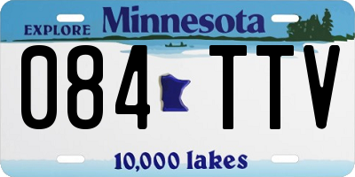 MN license plate 084TTV