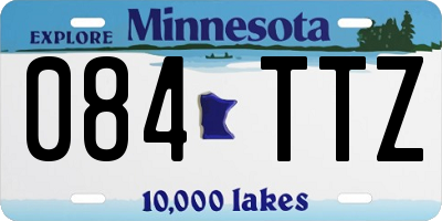 MN license plate 084TTZ