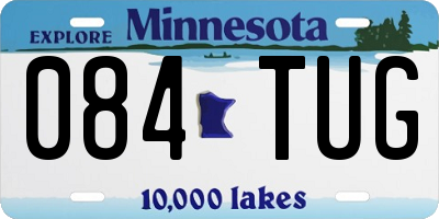 MN license plate 084TUG
