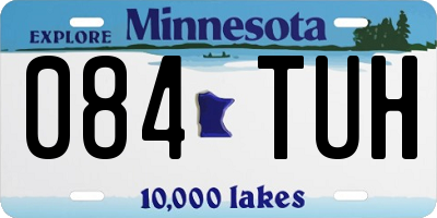 MN license plate 084TUH