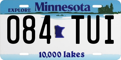 MN license plate 084TUI