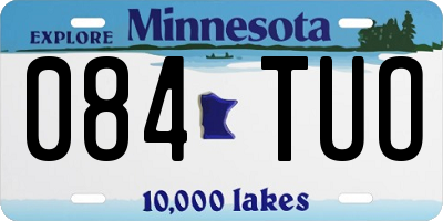 MN license plate 084TUO
