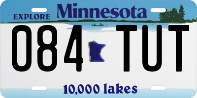MN license plate 084TUT