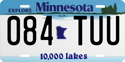 MN license plate 084TUU
