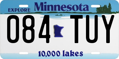 MN license plate 084TUY