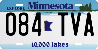 MN license plate 084TVA