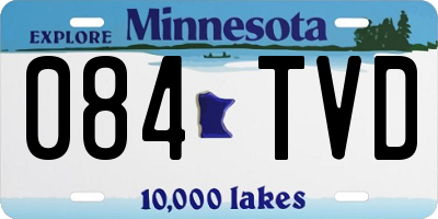 MN license plate 084TVD