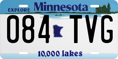 MN license plate 084TVG