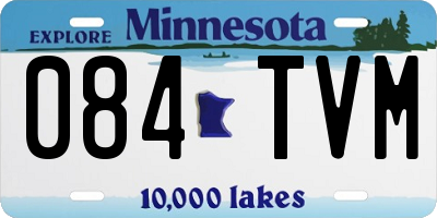 MN license plate 084TVM