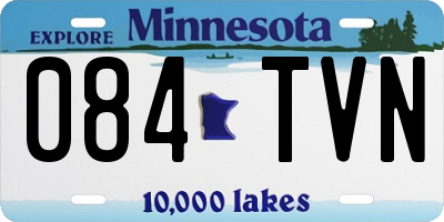 MN license plate 084TVN