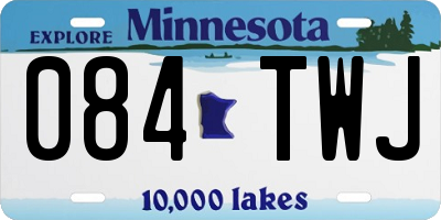 MN license plate 084TWJ