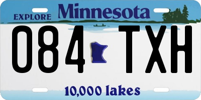 MN license plate 084TXH