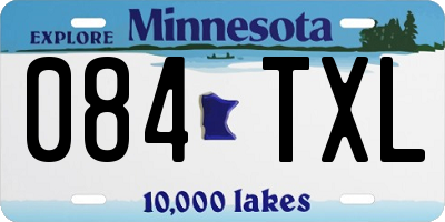 MN license plate 084TXL