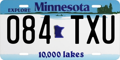 MN license plate 084TXU